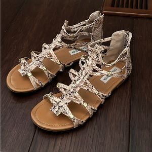 Animal print sandals